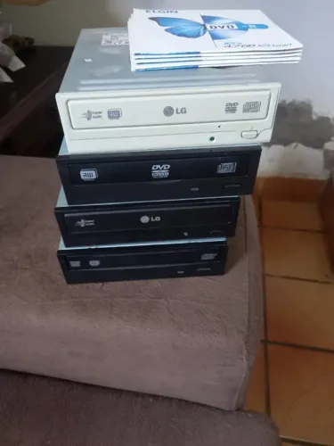 Gravador DVD PC Sata Interno + 5 Mídias Virgens (Funcionando)