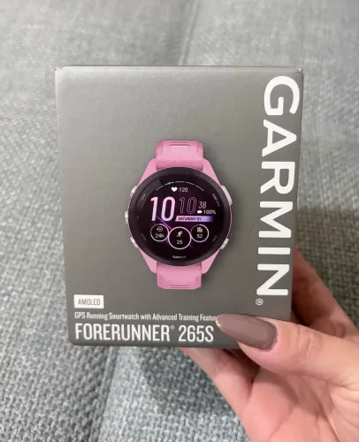 Garmin Forerunner 265S Rosa - Tela AMOLED Novo na Caixa