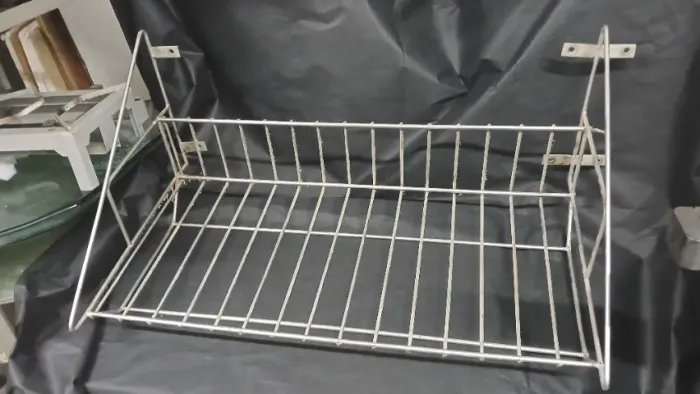 Prateleira/Escorredor Aéreo de Parede em Aço Inox (60 cm) - Ideal para Cozinha Industrial