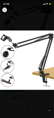 Suporte de mesa articulado 