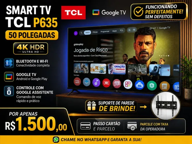 Smart TV 50" TCL Google TV
