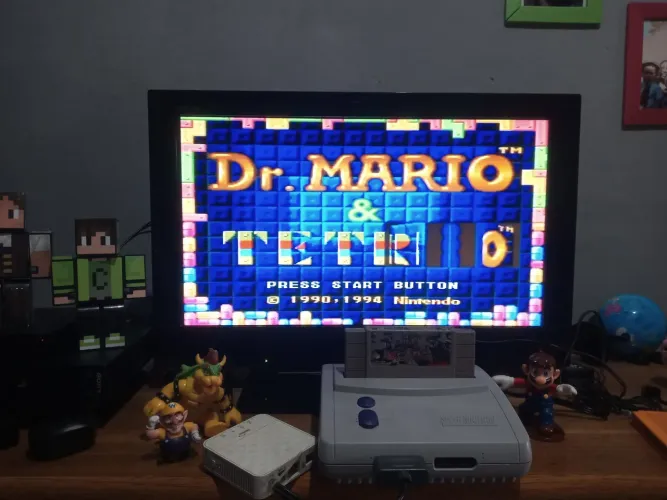  Dr. Mario & Tetris original Super Nintendo 
