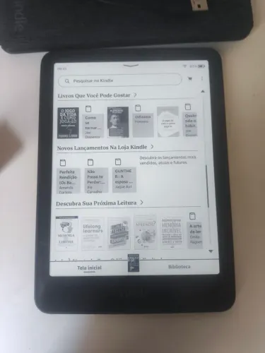 Kindle Paperwhite Signature 12a Geração 32gb Preto + carregador + capa