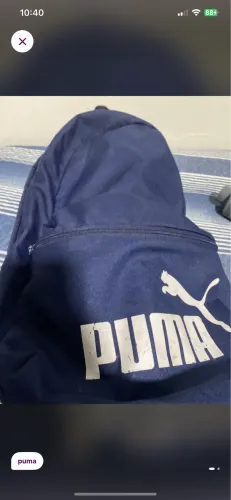 Mochila puma azul - usada durante 1 ano