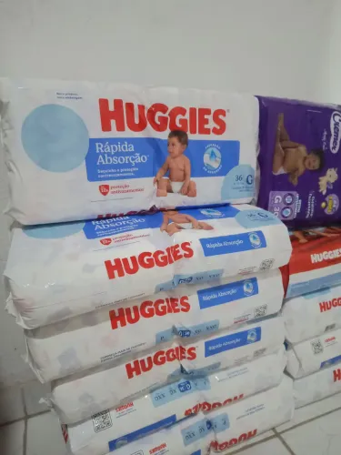 Fraldas Huggies tamanho G