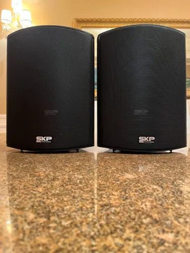 Par Caixas SKP SK-108 com 8 Polegadas 125W + Suportes de Parede