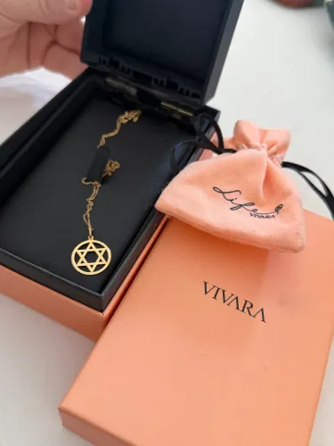 Colar e pingente VIVARA ouro 18k com nota