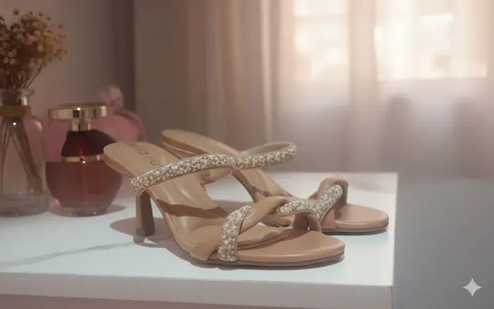 Saltinha Médio Fino Com Pedrarias e Strass 