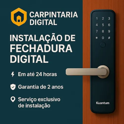 Instalação de fechaduras digitais 