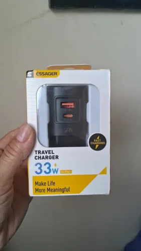 CARREGADOR ESSAGER GaN 33W ? POTÊNCIA E PRATICIDADE!