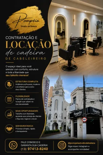 Contrata-se e Aluga-se Cadeira Cabeleireiro