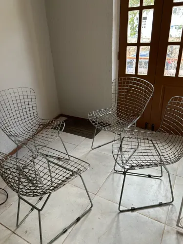 Conjunto cadeiras bertoia 