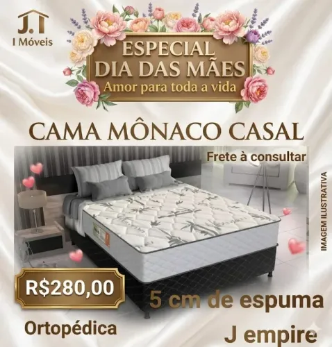 Cama box casal  espuma ortopédico 