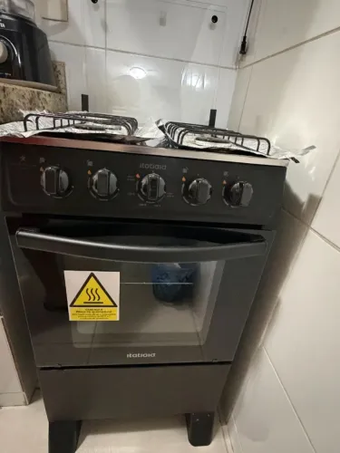 Fogão Itatiaia Star New 4 Bocas Mesa Inox Forno 48l-bivolt