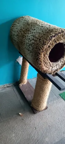 Arranhador para gato com esconderijo