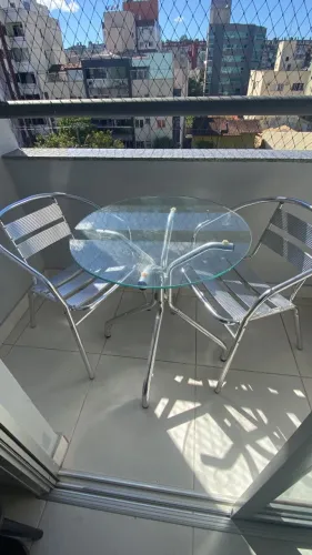 Conjunto de varanda de Vidro