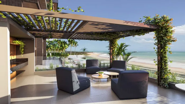 ALGARVE RESIDENCE - 4 suítes pé na areia em Guaxuma Maceió-AL
