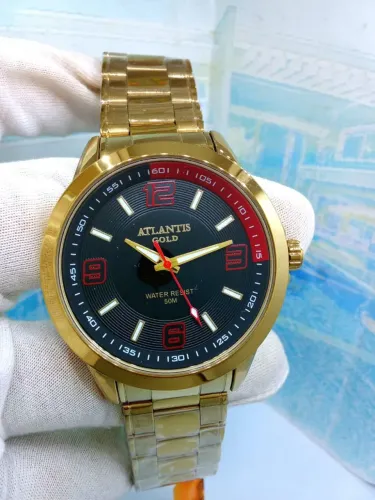 Relógio masculino atlantis luxo prova dágua de 199 por apenas 100