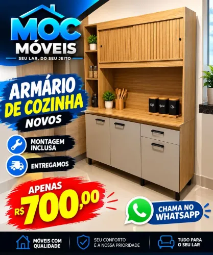 ARMÁRIO PARA COZINHA NOVOS