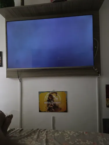 Tv tcl 50 polegadas, problemas de tela,não vê imagem, só a voz.