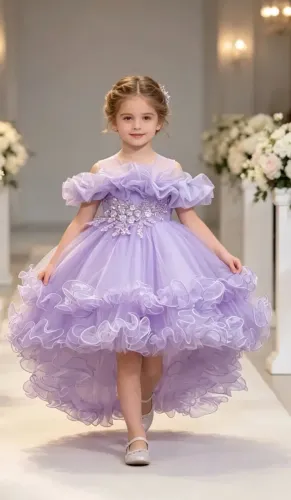 Vestido infantil Lilás nunca usado.