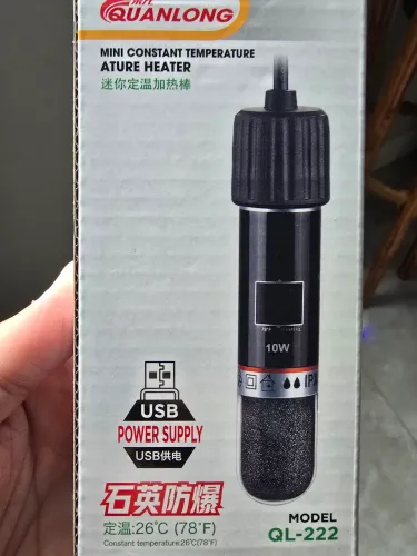 Aquecedor para aquario pequeno 10w