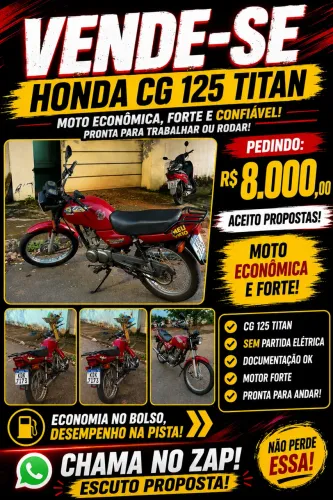 125 titan cg 1998 modelo 1999