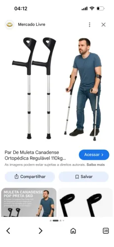 Parte de muletas canadenses