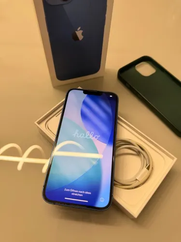 iPhone 13 256GB Azul - Impecável, Todo Original | Bateria 91%