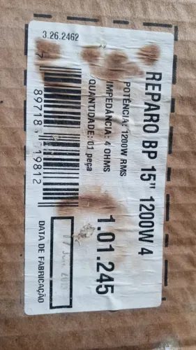 KIT REPARO ALTO FALANTE BOMBER BICHO PAPÃO 15POLEGADAS 1200 WRMS