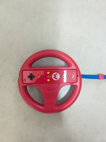 Controle Wiimote Motion Plus Mario Edition + volante<br>Edition + Volante