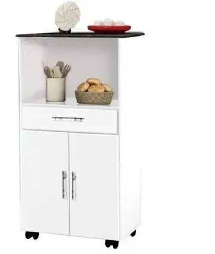 Balcao com rodizios Classic Bra Marm. 2 portas + 1 gaveta - PASSE BEM / pronta entrega 