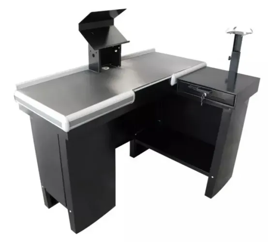 Check Out 1.50m em L com Kit Automação e furo para Balança