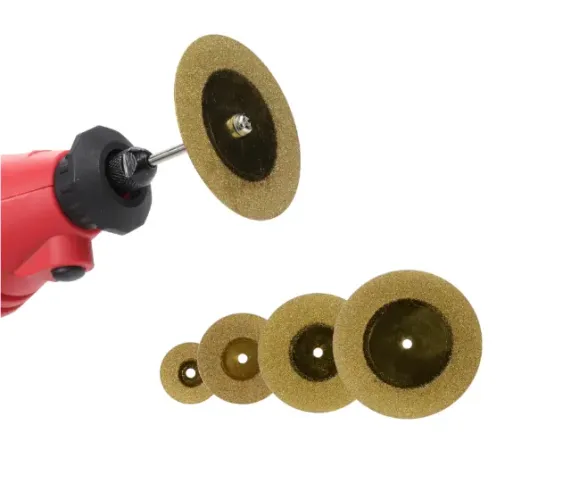 Mini Disco de Corte Diamantado p/ Dremel, Micro Retifica Microrretífica Haste 3 mm - Kit c