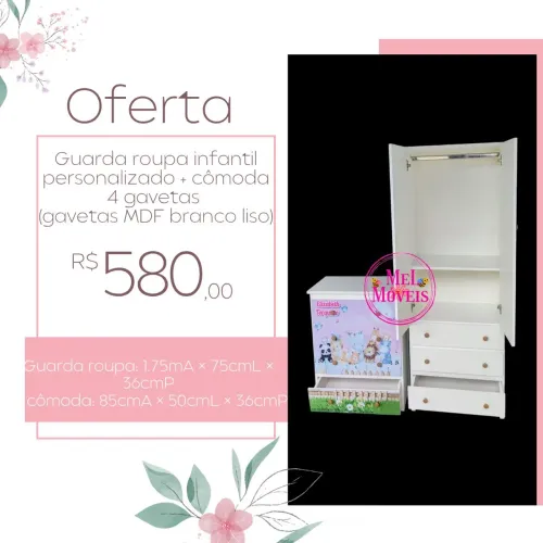 Kit infantil promoção ? qualquer arte e nome gravado 