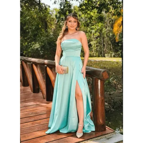 Vendo vestido verde menta