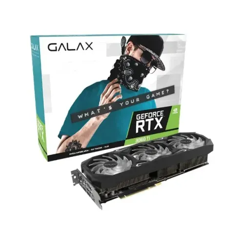Placa de Vídeo RTX 3060 Ti Plus SG Galax GeForce, 8 GB GDDR6X, DLSS, Ray Tracing, Preto
