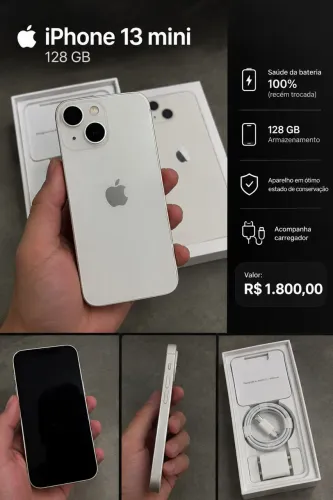 IPHONE 13 128GB MINI BRANCO