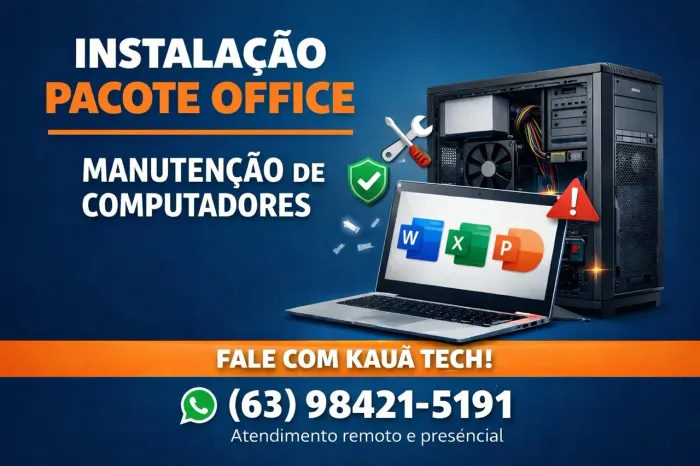 Manutenção em Geral de Computadores e Instalação de pacote Office 