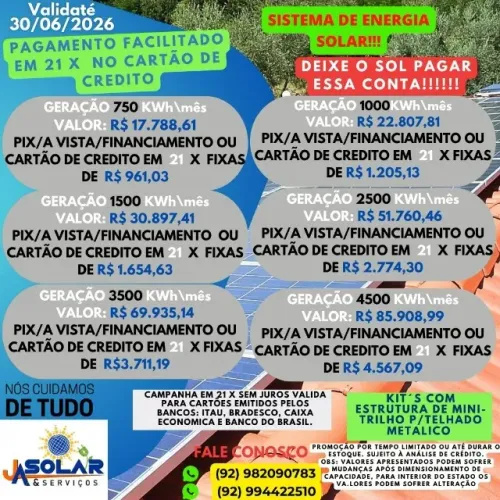 Sistema de energia solar