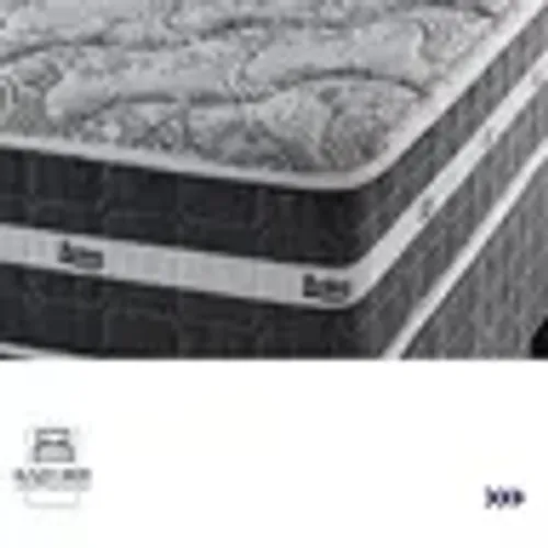 Cama Box Casal + Colchão D33 Molas Ensacadas