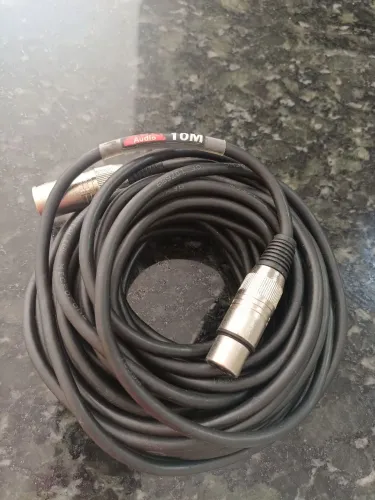 Cabo RTA tipo microfone, 10 metros. XLR..