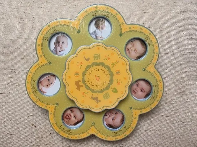 Porta Retrato MUSICAL - Primeiro Ano Bebê - NOVO