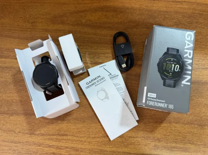 Relógio garmin forerruner 165 preto 43 mm