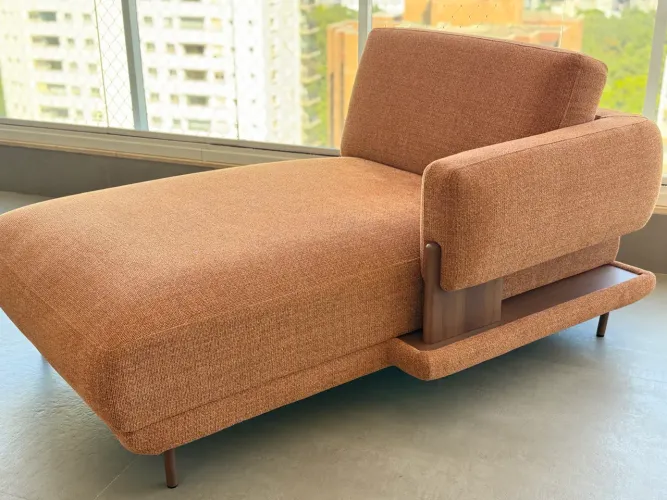 Poltrona Chaise Longue terracota Nova