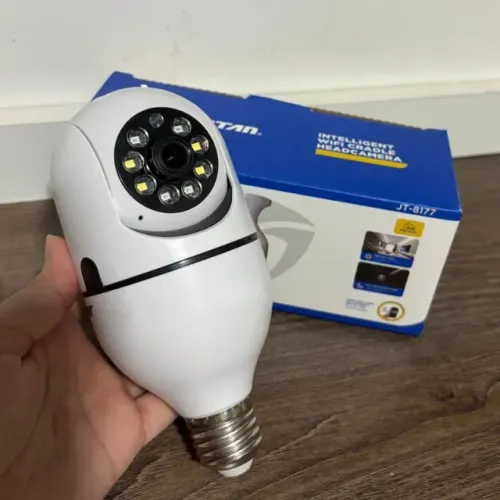 CAMERA LAMPADA WIFI - FAÇO ENTREGA