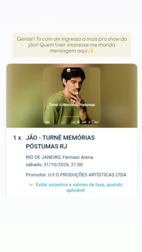 Blusa do jão, para show MP