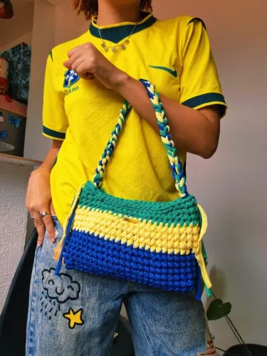 Bolsa do Brasil/ crochê da Copa 