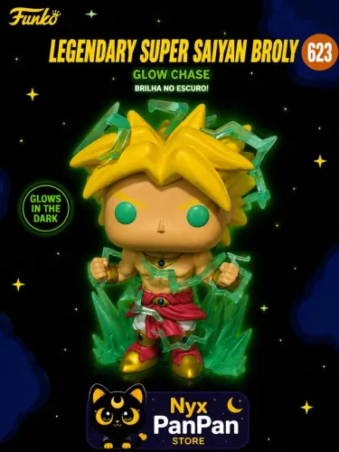 Funko Pop Dragon Ball Z Legendary Super Saiyajin Broly Galactic Toys 623 glow CHASE
