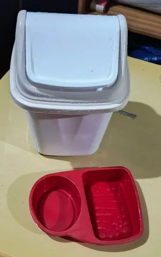Lixeira de Pia + Porta Esponja e Detergente
